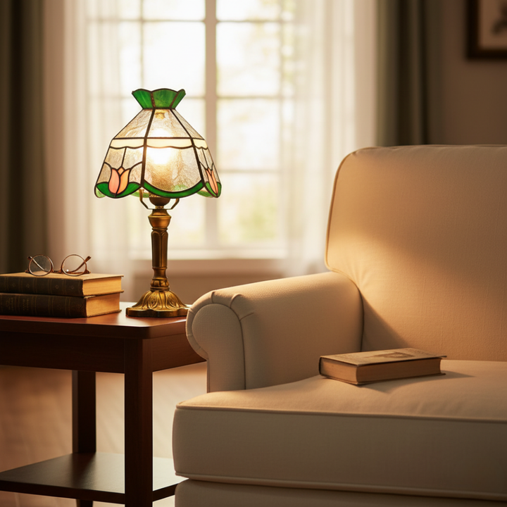 Antiková baroková LED stolná lampa